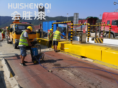 车道安全岛油漆的存储稳定性测试