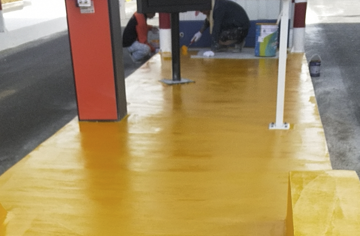 高速警示反光漆效果图