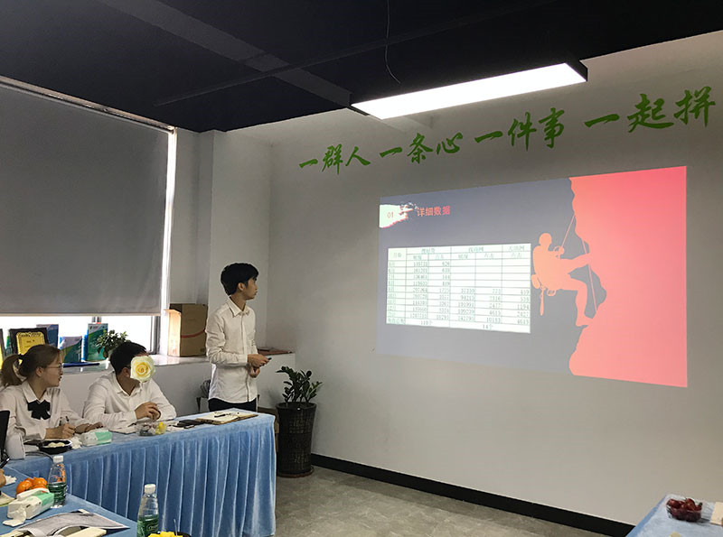 推广部同事正在汇报工作 推广部同事正在汇报工作